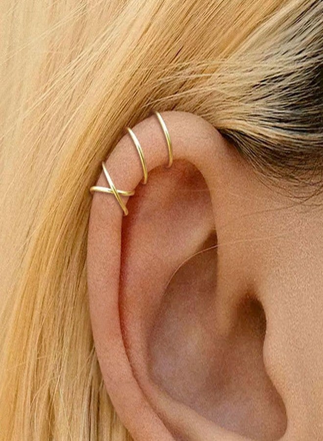 Novearring Ear Cuffs for Women Non Piercing Ear Cuff Earrings Non Pierced Cartilage Earrings Adults Christmas Stocking Stuffers Trendy Gifts 2025 - Image 2